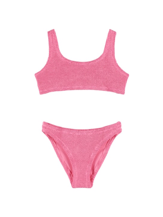 Mc2 Saint Barth: Crinkle tech bikini - Pink - kids-girls_0 | Luisa Via Roma