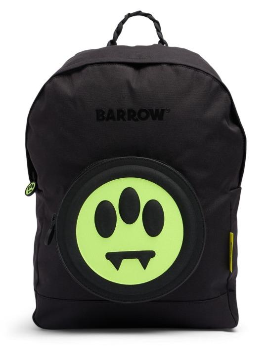 Barrow: Poly backpack w/ logo - Black - kids-boys_0 | Luisa Via Roma
