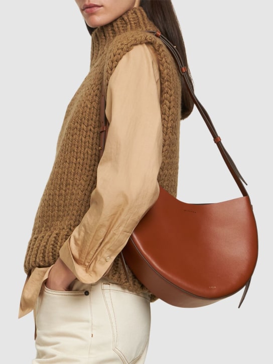Soeur: Winona leather shoulder bag - Naturel - women_1 | Luisa Via Roma