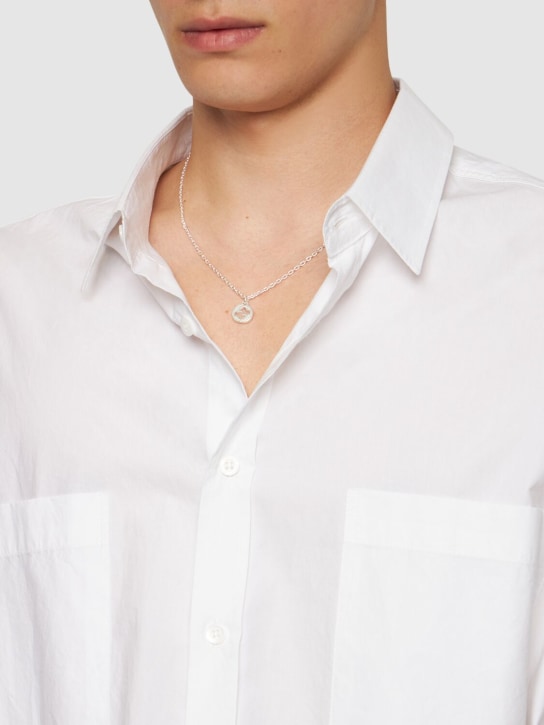 Gucci: Halskette aus Sterlingsilber mit Interlocking G - Silber - men_1 | Luisa Via Roma