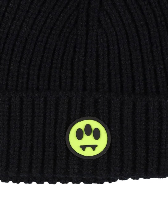 Barrow: Wool blend knit beanie w/ logo - kids-boys_1 | Luisa Via Roma
