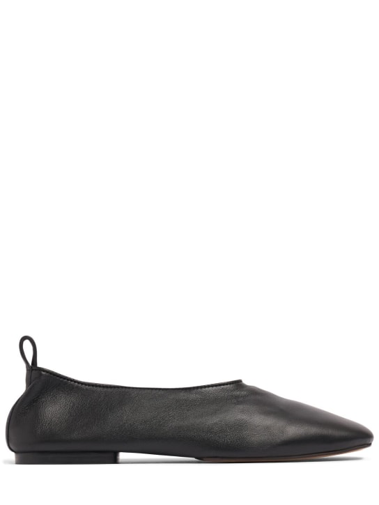 Soeur: 10mm Bala leather ballerina flats - Black - women_0 | Luisa Via Roma