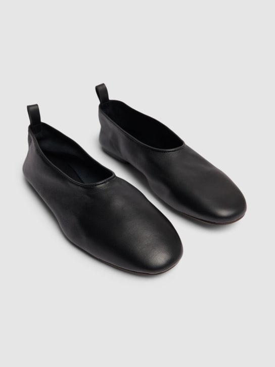 Soeur: 10mm Bala leather ballerina flats - Black - women_1 | Luisa Via Roma