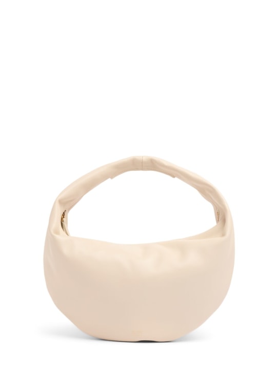 Khaite: Medium Olivia hobo leather shoulder bag - Off White - women_0 | Luisa Via Roma