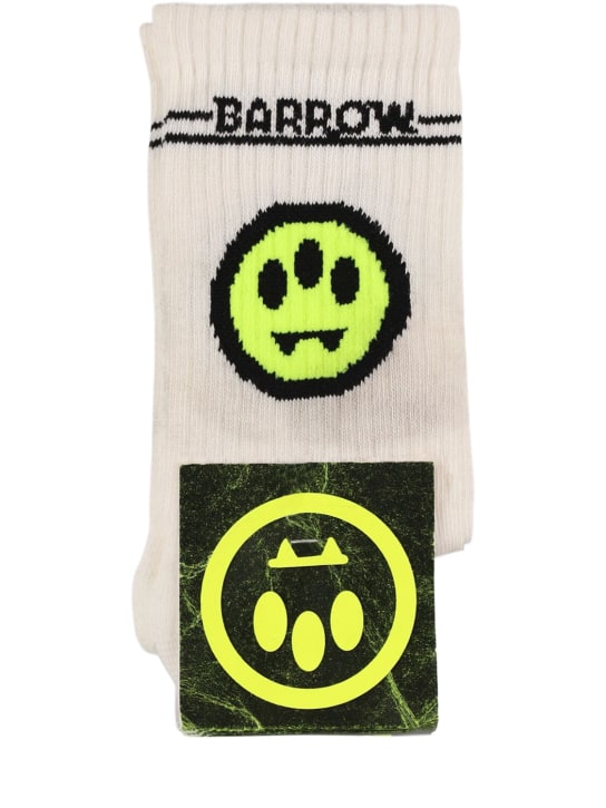 Barrow: Printed cotton blend socks - kids-boys_0 | Luisa Via Roma
