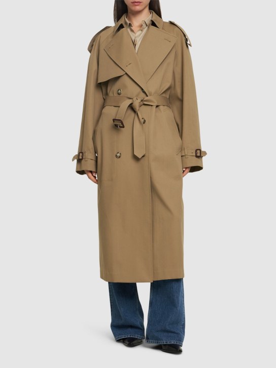 Stella McCartney: Oversized trench coat - Bej - women_1 | Luisa Via Roma
