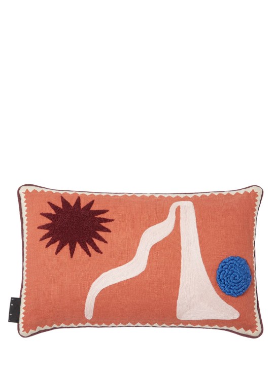 The Conran Shop: Wilby embroidered cushion - Renkli - ecraft_0 | Luisa Via Roma