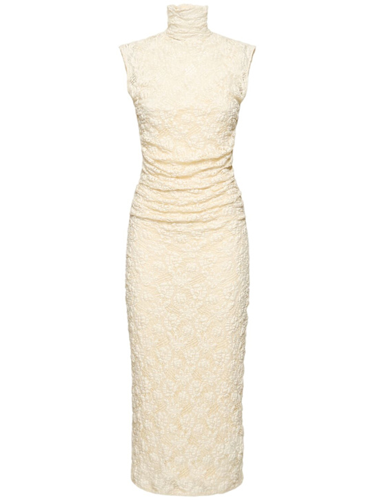 MSGM: Langes Kleid mit Rollkragen „Openwork“ - women_0 | Luisa Via Roma