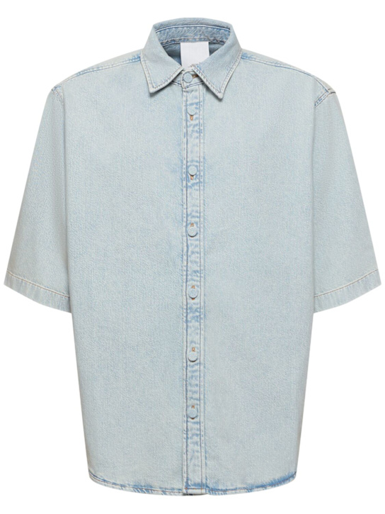 Acne Studios: Camicia Santropi in denim - men_0 | Luisa Via Roma