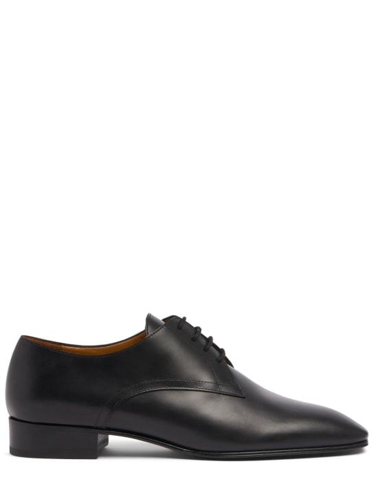 The Row: Zapatos Oxford de piel con cordones - Negro - women_0 | Luisa Via Roma