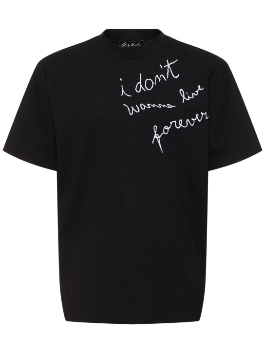 MSGM: Camiseta Tiago Alexandre X MSGM - Negro - men_0 | Luisa Via Roma