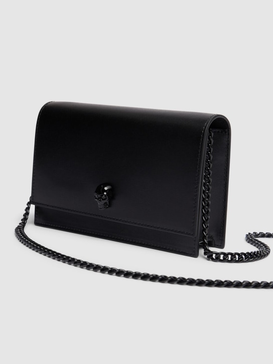 Alexander McQueen: Petit sac en cuir - Noir - women_1 | Luisa Via Roma