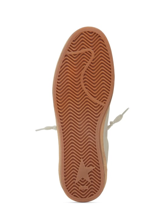 Golden Goose: Ballstar leather sneakers - Dirty White - men_6 | Luisa Via Roma
