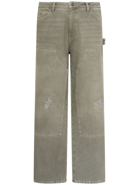 Golden Goose: Pantalon Journey in cotone - Kalamata - men_0 | Luisa Via Roma