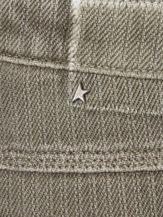 Golden Goose: Journey cotton pinstriped painter pants - Kalamata - men_4 | Luisa Via Roma