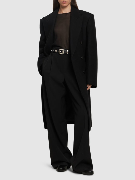 Wardrobe.nyc: Manteau oversize en laine HB - Noir - women_1 | Luisa Via Roma