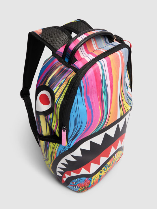 SPRAYGROUND: Shark print canvas backpack - kids-girls_1 | Luisa Via Roma
