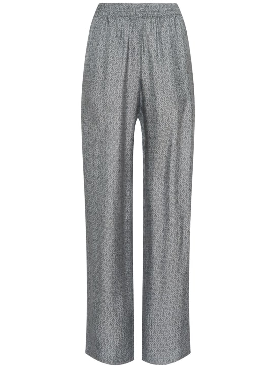 Golden Goose: Journey twill jogging pants - Grey/Multi - women_0 | Luisa Via Roma