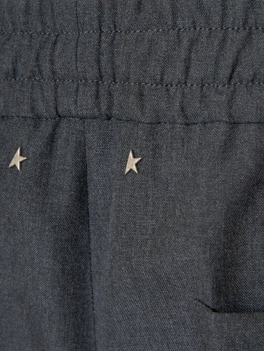 Golden Goose: Journey wool pants - Anthracite - men_4 | Luisa Via Roma