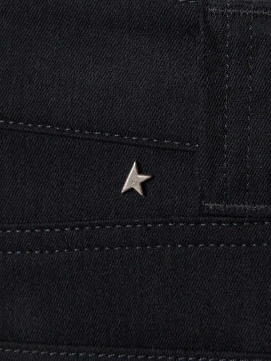 Golden Goose: Golden cotton blend cargo pants - Black - men_4 | Luisa Via Roma