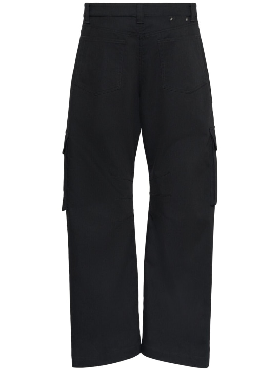Golden Goose: Golden cotton blend cargo pants - Black - men_3 | Luisa Via Roma