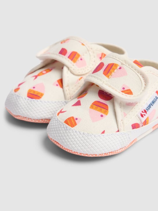 Superga: 2750-Bstrap canvas pre-walker shoes - kids-girls_2 | Luisa Via Roma