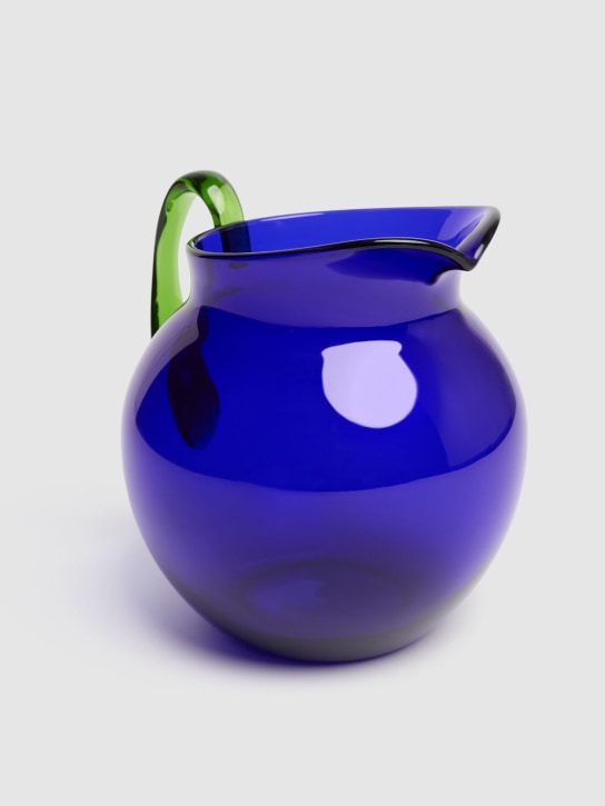 Mario Luca Giusti: Pallina acrylic pitcher - Blu/Verde - ecraft_2 | Luisa Via Roma