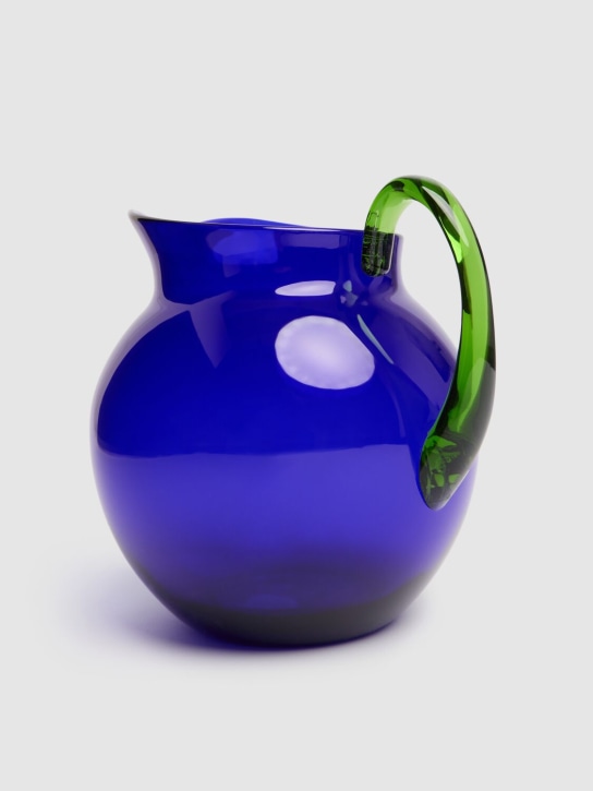 Mario Luca Giusti: Pallina acrylic pitcher - Blu/Verde - ecraft_1 | Luisa Via Roma