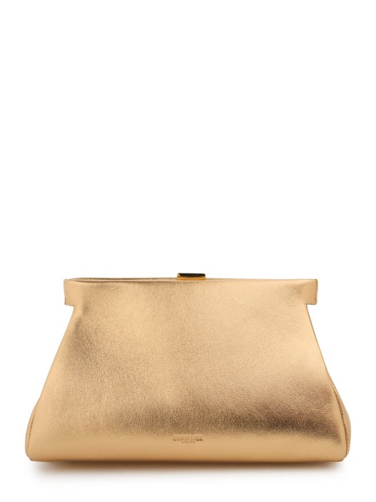 DeMellier: Cannes metallic slim smooth leather bag - women_0 | Luisa Via Roma