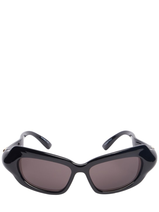 Balenciaga: BB0353S Palazzo cat-eye sunglasses - Siyah - women_0 | Luisa Via Roma