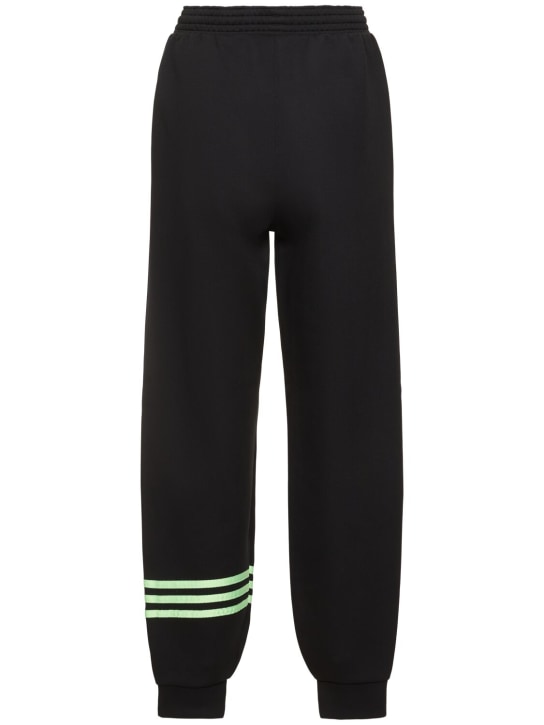 adidas Originals: Stripes jogger sweat pants - Siyah - women_0 | Luisa Via Roma