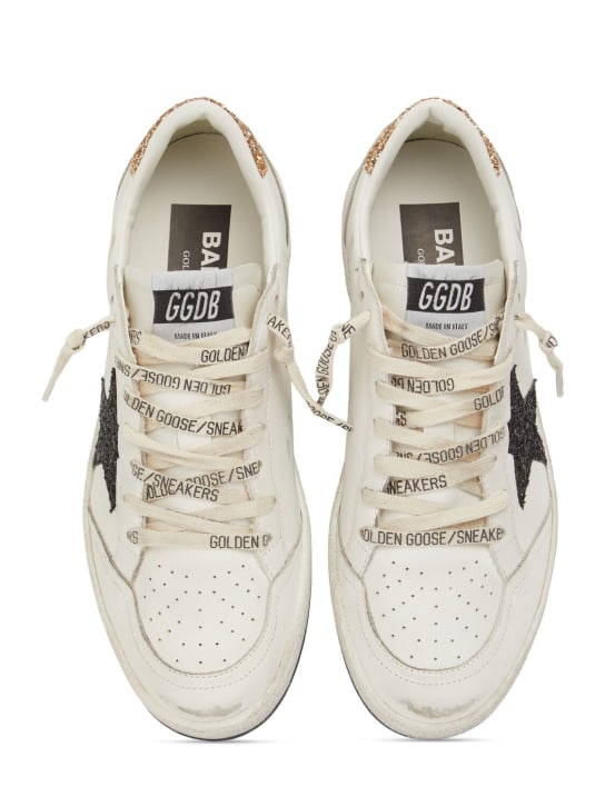 Golden Goose: 20毫米Ballstar皮革运动鞋 - 白色 - women_4 | Luisa Via Roma