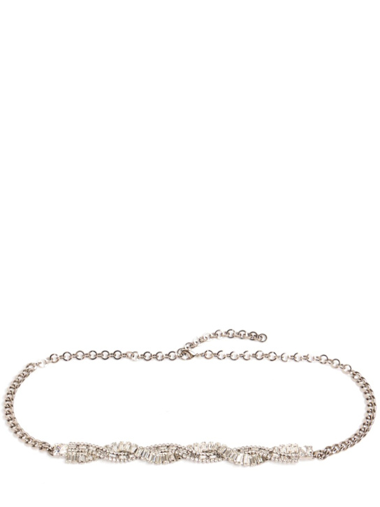 Alessandra Rich: Crystal braid belt - women_0 | Luisa Via Roma