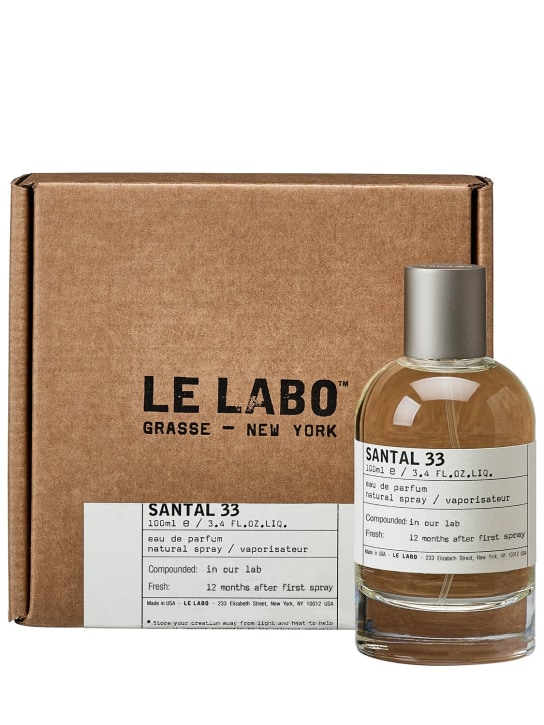 Le Labo: Eau de parfum Santal 33 100ml - Trasparente - beauty-men_1 | Luisa Via Roma