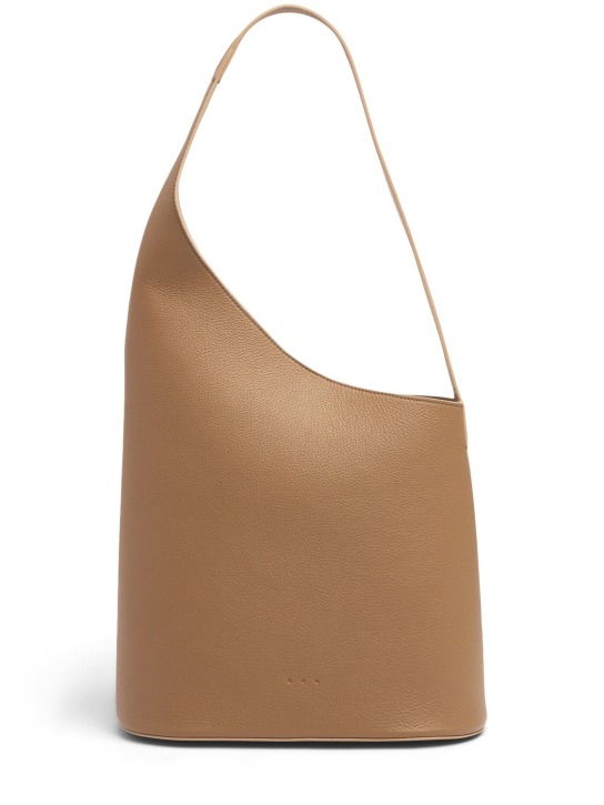 Aesther Ekme: Lune grained leather tote bag - Terra - women_0 | Luisa Via Roma