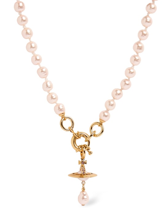 Vivienne Westwood: Aleksa faux pearl necklace - women_0 | Luisa Via Roma