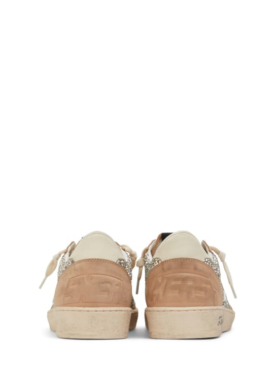 Golden Goose: 20毫米Ballstar亮粉运动鞋 - 金色/米黄色 - women_5 | Luisa Via Roma