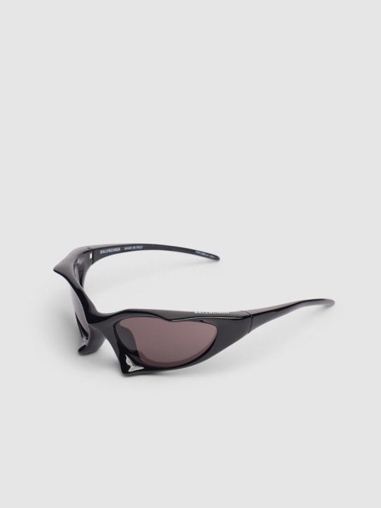 Balenciaga: BB0352S Runner injected sunglasses - Black - men_1 | Luisa Via Roma