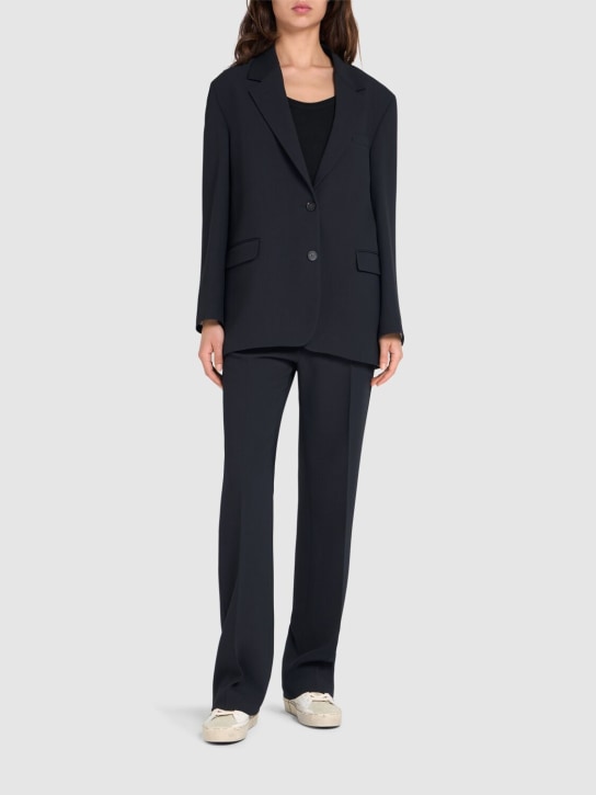 Golden Goose: Journey viscose blend blazer - Dark Blue - women_1 | Luisa Via Roma