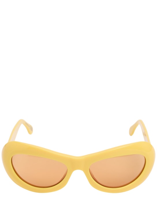 Marni: Gafas de sol redondas - Amarillo - men_0 | Luisa Via Roma