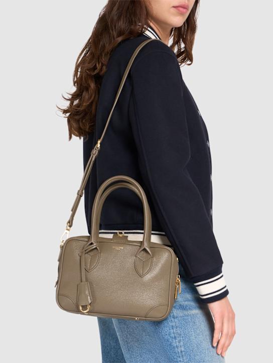 Golden Goose: Bolso de hombro Vita de piel - Verde Salvia - women_1 | Luisa Via Roma