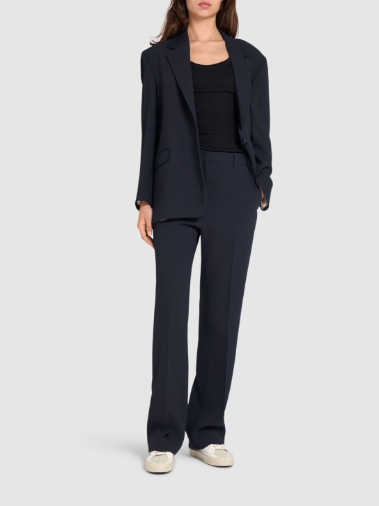 Golden Goose: Journey ビスコースブレンドリラックスパンツ - ダークブルー - women_1 | Luisa Via Roma