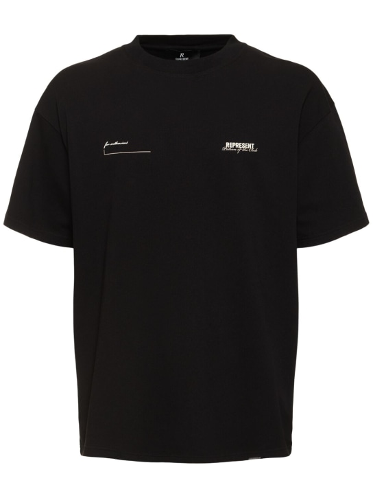 Represent: Camiseta de algodón - Negro - men_0 | Luisa Via Roma