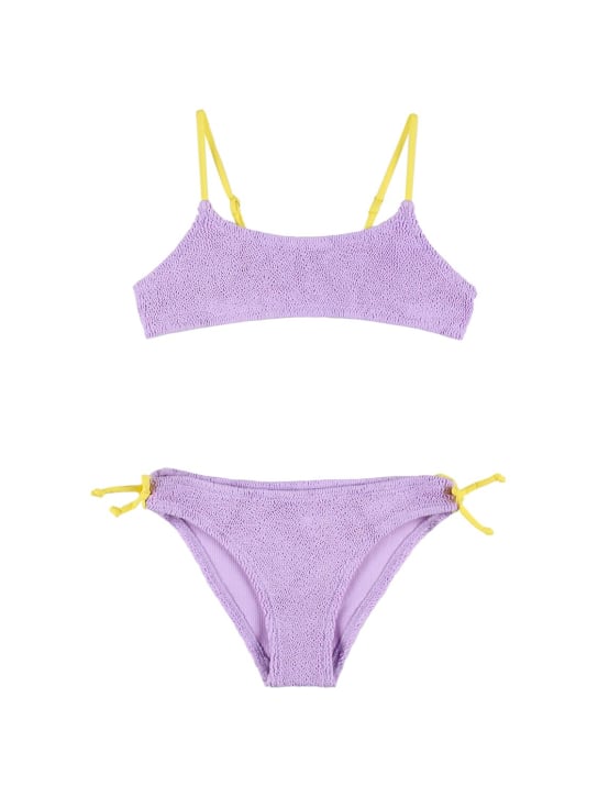 Mc2 Saint Barth: Crinkle bikini - Light Purple - kids-girls_0 | Luisa Via Roma