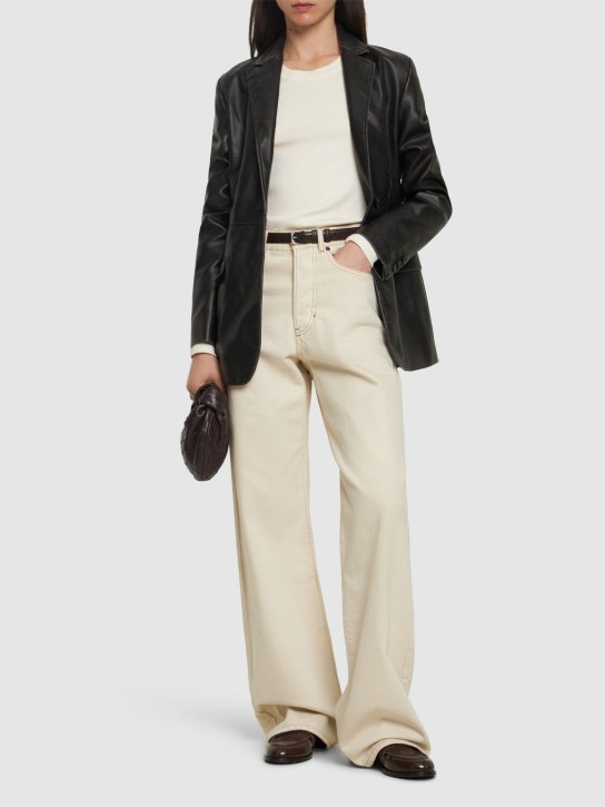 MSGM: Faux leather jacket - Black - women_1 | Luisa Via Roma