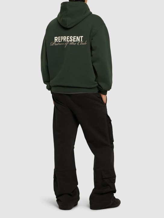 Represent: Patron Of The Club hoodie - Green - men_1 | Luisa Via Roma