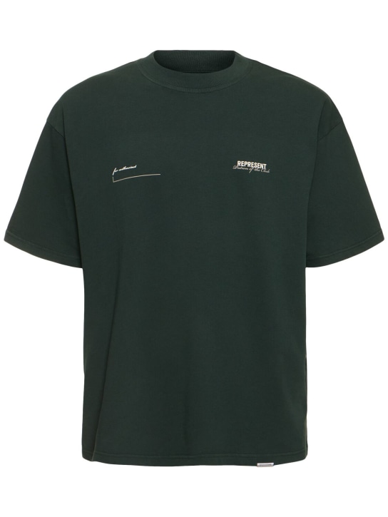 Represent: Camiseta de algodón - Verde - men_0 | Luisa Via Roma