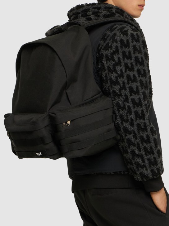 MSGM: Multi-pocket backpack - Black - men_1 | Luisa Via Roma