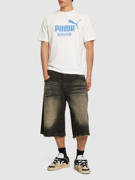 PUMA: Camiseta de algodón - Puma White - men_1 | Luisa Via Roma