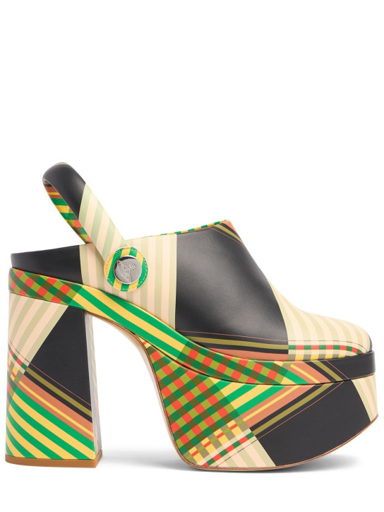 Vivienne Westwood: 115毫米Swamp皮革高跟鞋 - 绿色/多色 - women_0 | Luisa Via Roma